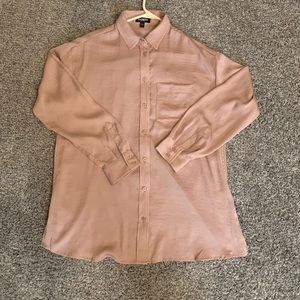 Express boyfriend button up blouse size small